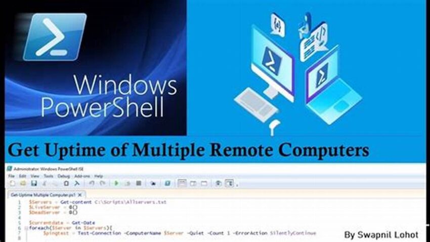 Check Multiple Computer Uptime with PowerShell